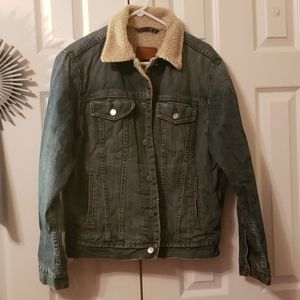 Sherpa lined Gap Jean Jacket